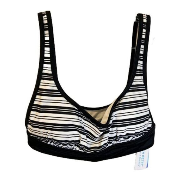 BEACH BETTY‎ BY MIRACLE BRANDS Women's Sporty Slimming Control Stripe Crop - Picture 2 of 4